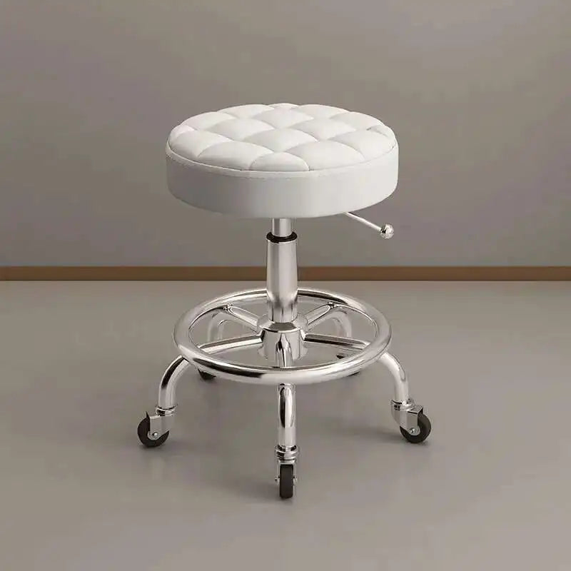 Aesthetic Hairdressing Chair Backrest Simple Rolling Rotating Barber Chair Portable Mocho Cadeira Barber Equipment MQ50BC