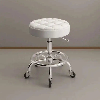 Aesthetic Hairdressing Chair Backrest Simple Rolling Rotating Barber Chair Portable Mocho Cadeira Barber Equipment MQ50BC