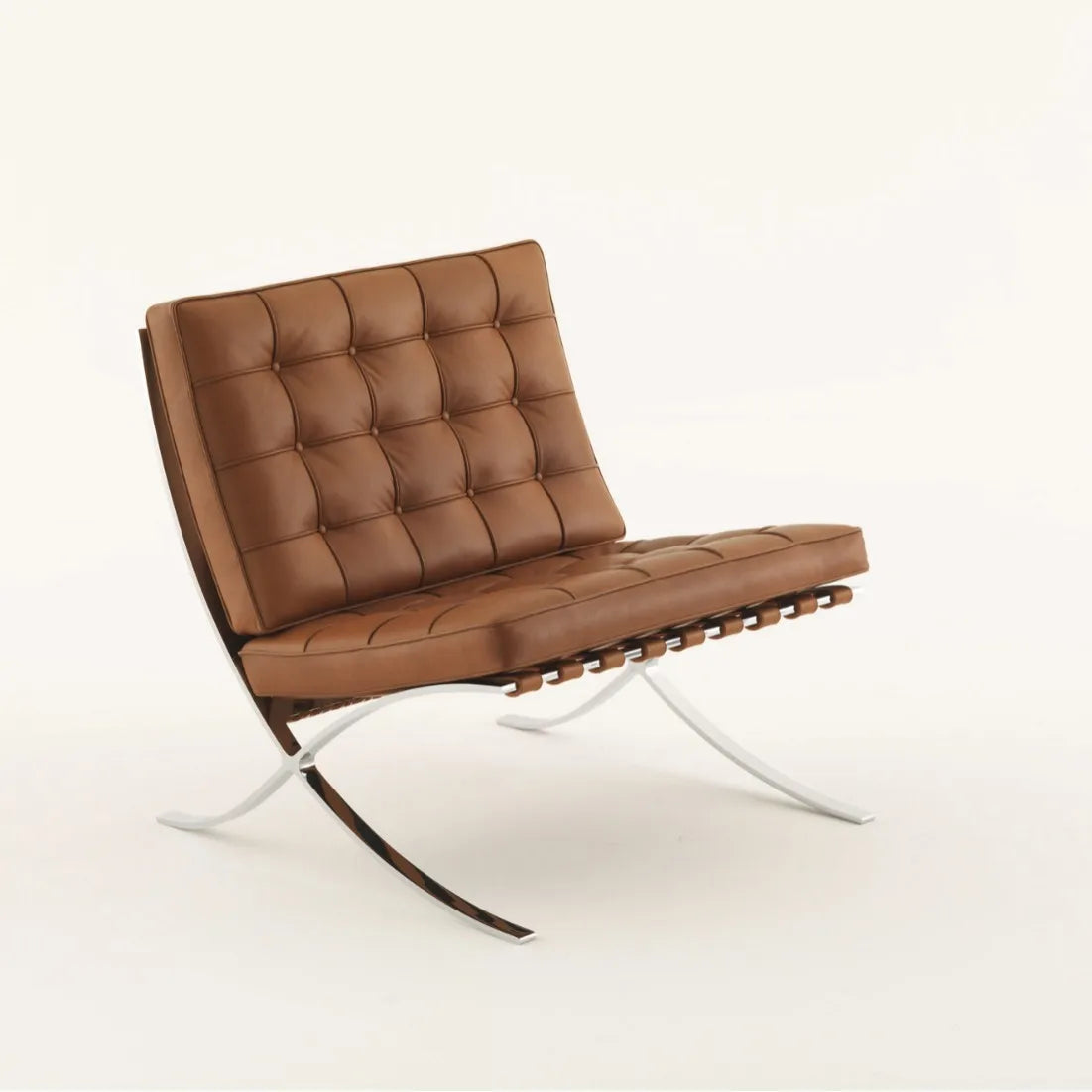 That chair designer retro leather modern simple Barcelona living room casual single sofa chair