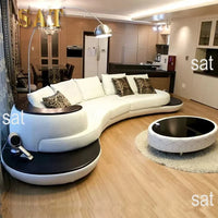 Italian Designer Minimalist Corner L-shaped Leather Sofa Villa Living Room High-end Customized Sofa Set