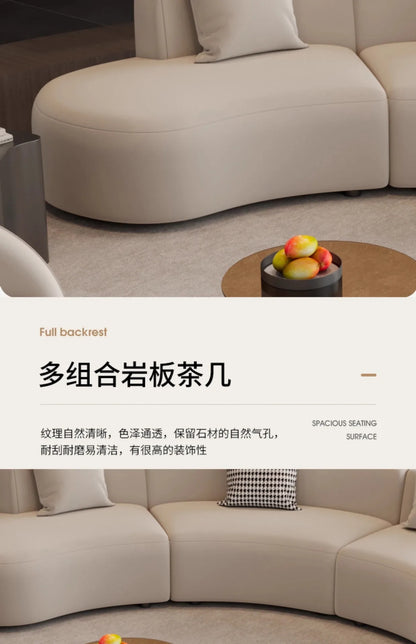 Hotel lobby sofa coffee table combination sales office negotiation rest area reception beauty salon club corner arc