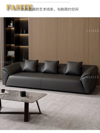 Sofa simple business reception office meeting area leisure rest area three-person coffee table combination