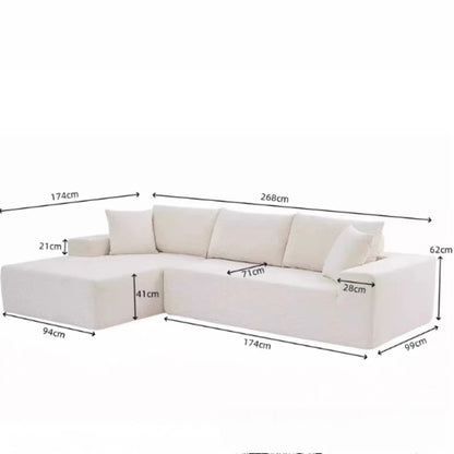 living room office Armchair Convertible sofa L-shape lounge compressed sofa seats lazy home modern Relaxing luxury furniture