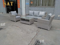 -L shape Design rattan wicker sofa set modular modern garden sectional furniture outdoor furniture