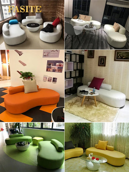 Coffee table combination, simple modern seating area, reception room, negotiation sofa, storefront sofa