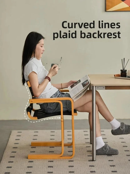 ZZ dining chair solid wood armrest home dining table retro back chair furniture home