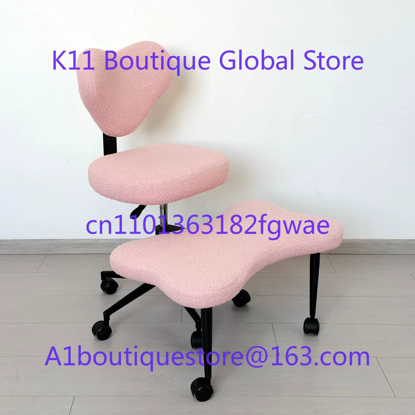 Cross Leg Chair - Meditation Chair with Wheels, ADHD Chair, Height Adjustable Seat, Adjustable Footstool