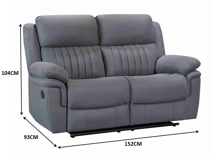 321 Recliner Sofa Set Manual  Modern Comfortable Grey Fabric Recliner Couch Recliners