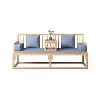 Han Solid Wood New Chinese Sofa Combination Living Room Zen Bed Hotel Homestay Push