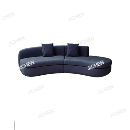 Semicircular Curved Sofa Special-shaped Burgundy Beauty Salon Clothing Store Hotel Lobby Office Lounge Area Reception