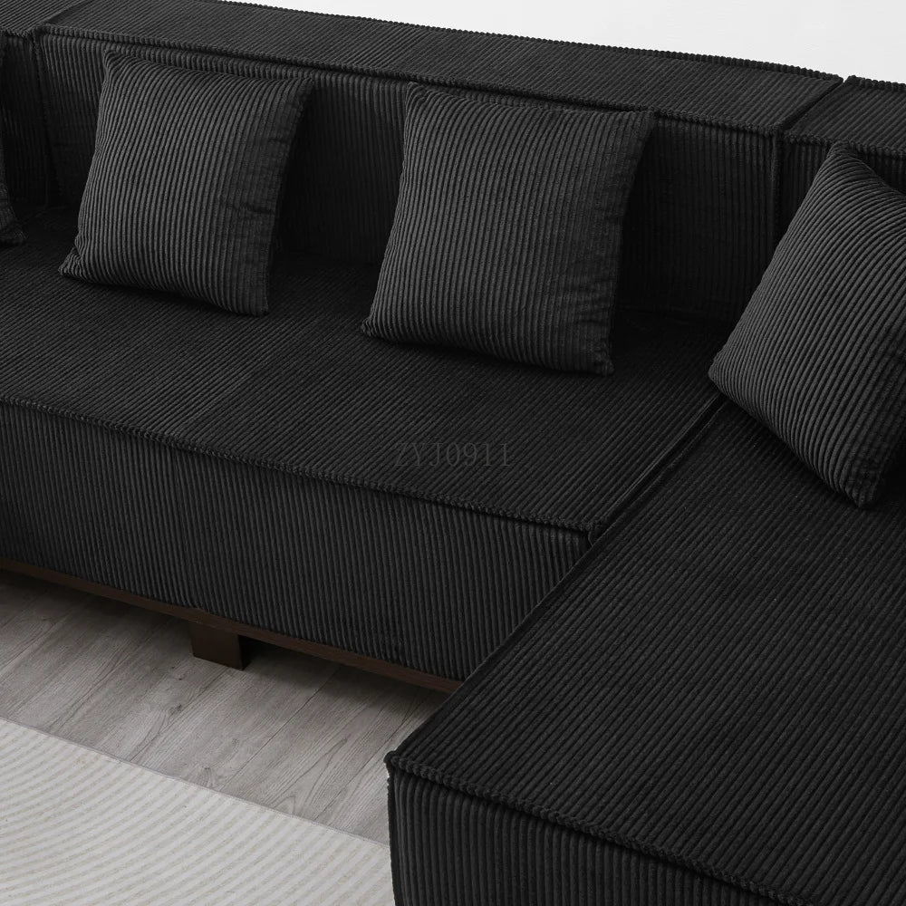 Modern U-Shaped Sectional Sofa 130