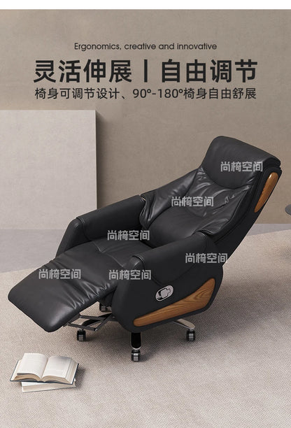 Leather Gaming Chair Meditation Modern Comfortable Office Cute Living Room Chair Durable Elastic Sillas De Oficina Furniture