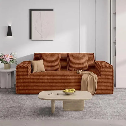 75'' Cloud Loveseat Sofa, No Assembly Required Comfy Deep Seat Couches 1 pcs for Living Room, Bedroom - Ready to Use  Customized