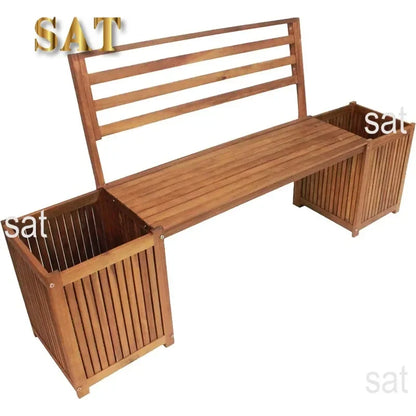 SAT2 Leigh Country Banc d'extérieur en bois durable pour tous les temps, patio d'arrière-cour, balcon d'entrée ou sièges de meubles de terrasse