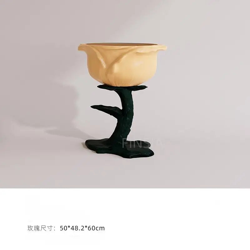 Table à thé moderne en verre de qualité supérieure, mobilier de luxe à une feuille de styliste artistique haut de gamme pour Table basse de salon
