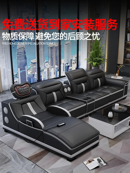 Luxury Wood Nordic Living Room Sofas Cozy Relaxing Recliner Armchair Sofas Floor Daybed Massage Woonkamer Banken Home Furniture
