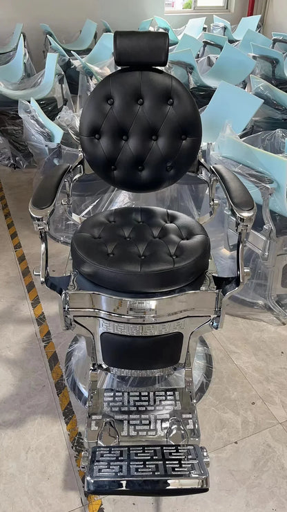 HT hairdressing special large chair barber shop hair cutting retro chair