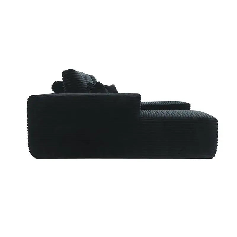 105.7" U-Shaped Modular Sectional Couch, Modern Deep Seat Sofa for Living Room or Bedroom, No Assembly Needed, Plush Fabric,
