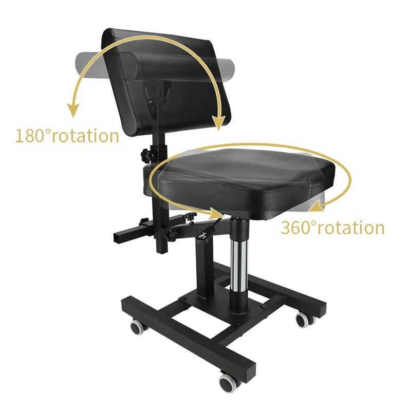 TAIDU 2025 Newest Multi Functional Tattoo Bench Air Pressure Lifting  Back Adjustable Tattoo Chair Steel Frame Salon Chairs