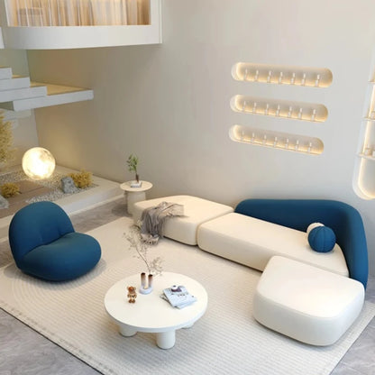 Relaxing Room Decor Living Room Sofas Sets Lounge Minimalist Sofas Recliner Puffs Lazy Couch Koltuk Takımı Trendy Furniture