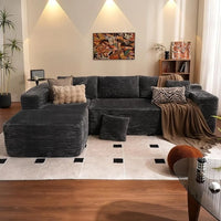 104" Cloud Sectional Couch with L-Shape Chaise,Modern Modular Sofa with Deep Seat, Upholstered Couches for Living Room Bedroom,N
