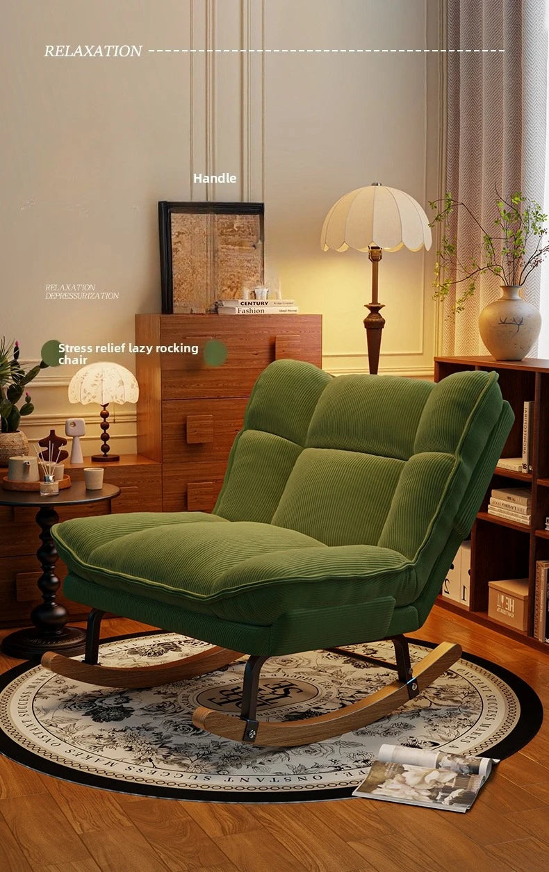 Rocking Reclining living room chairs comfortable exquisite modern minimalist Armchair soft backrest кресло home furniture