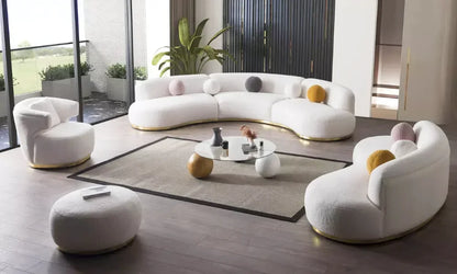 -Modern Luxury Living Room Sofa Set Family Office Furniture Sofa Villa Apartment Living Room Furniture