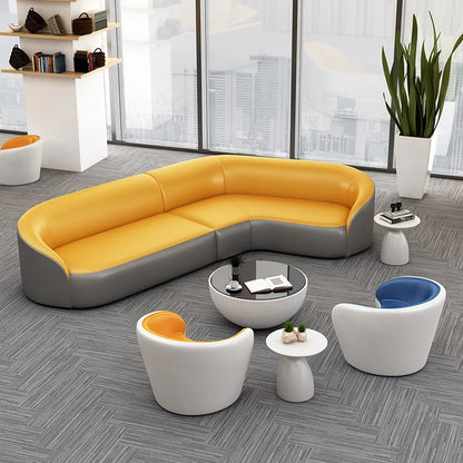 Cuir artificiel réception bureau canapé affaires salon combinaison irrégulière fauteuil canapé salon chambre canapé meubles