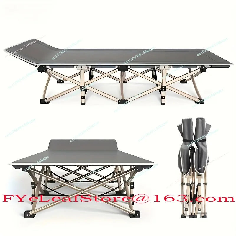 Outdoor Camping Bed Simple Folding Bed Single Office Lunch Break Bed Household