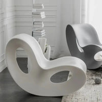 Nordic designer rocking chair, creative lounge piece for villa living room, balcony, or lazy bedroom area