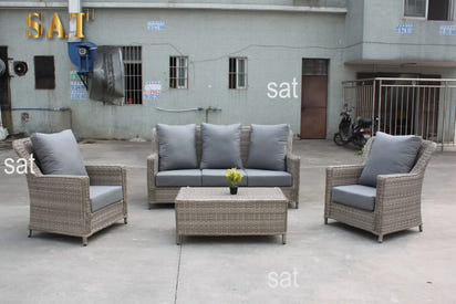-L shape Design rattan wicker sofa set modular modern garden sectional furniture outdoor furniture