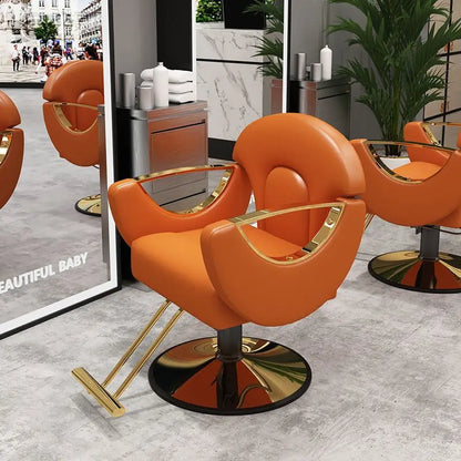 Elegant Beauty Barber Chairs Premium Nordic Style Minimalist Salon Chairs Aesthetic Italian Silla Para Lashista Salon Furniture