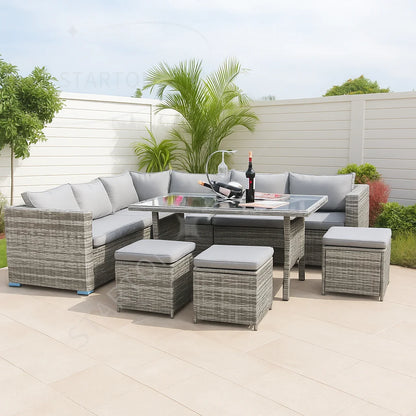 Set Patio Furniture Outdoor Rattan Corner Sofa Set Rattan Couch Garden Sofa Wicker Outdoor Furniture Sets