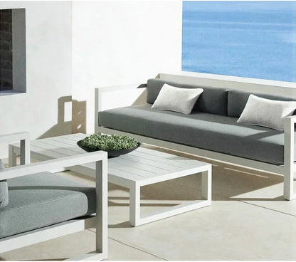 Outdoor Aluminum Alloy Sofa Four Piece Set,Terrace Garden Bar Waterproof Sofa Furniture Set outdoor furniture set sectional sofa