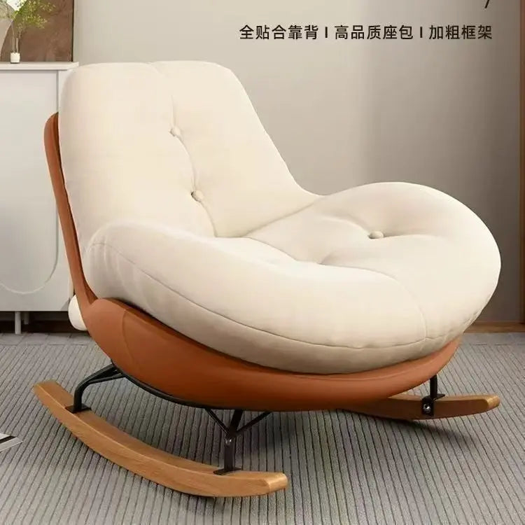 Lazy Couch Penguin Rocking Chair Indoor Leisure Rocking Chair Lounge Chair Rocking Daybed Adult Lounge Snail Balcony Home Egg