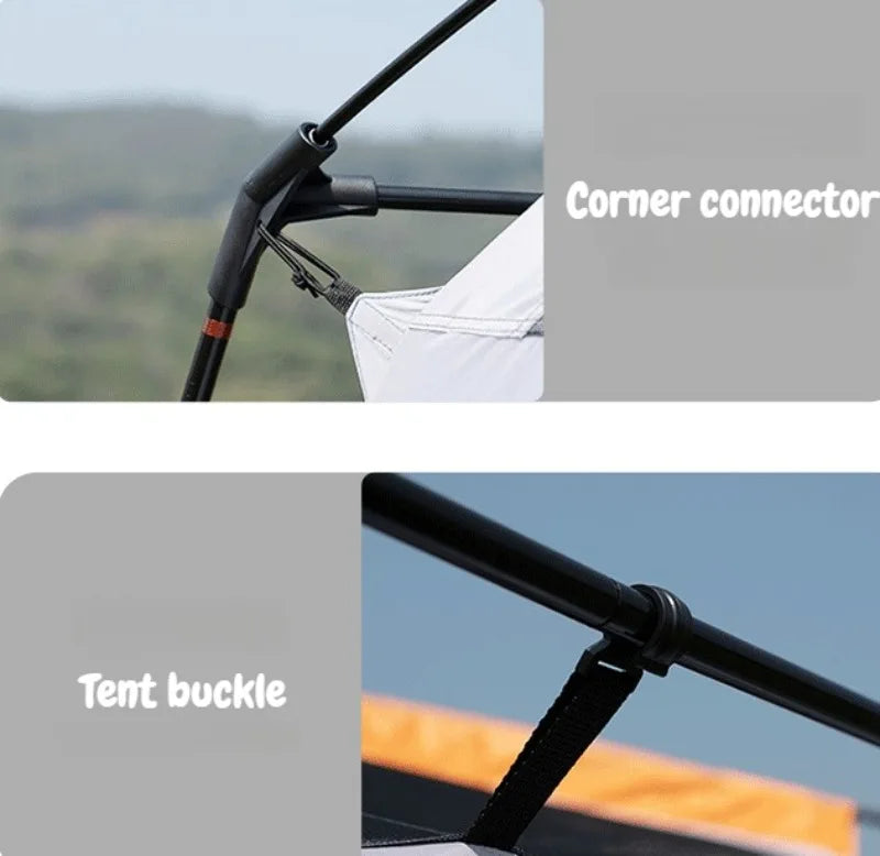 Sunshade Waterproof Tent Portable Wear Resistance Camping Tents Outdoor Stable Windproof Large Spaces Four Season Shelters