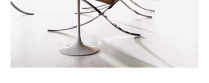Nordic leather sofa chair light luxury modern single chair living room balcony leisure chair