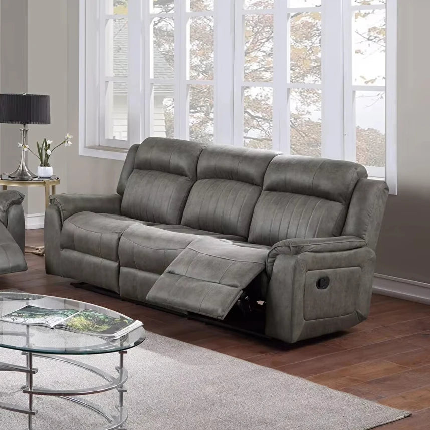 Furniture for Home Cinema Chair Wholesale Manual Motion 3 Seat Reclining Recliner Sofa Couch Living Room