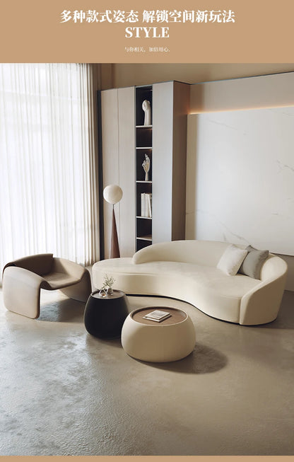 Small Cloud Living Room Sofas Children Nordic Modern Luxury Bedroom Sofas Lounge Corner Curved Wood Sillon Cama Home Furniture