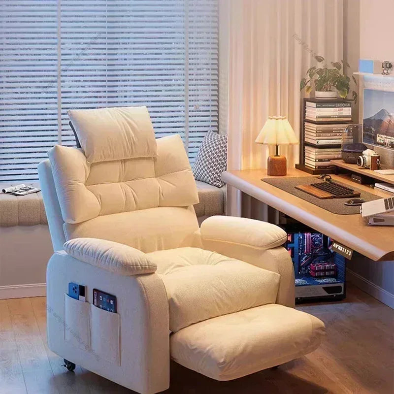 Luxurious Living Room Office Chairs Gaming Armchair Swivel Ergonomic Office Chair Relaxing Recliner Office Furniture Sillas LLOC