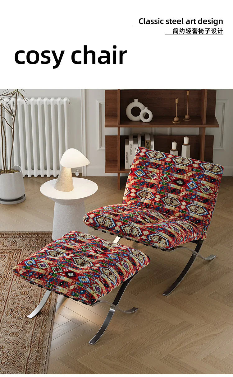 Medieval Barcelona single sofa designer single chair living room balcony leisure chair