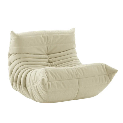 Collection house designer togo floor-to-ceiling single sofa Nordic balcony study lazy caterpillar Internet celebrity cream sofa