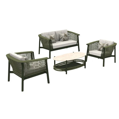 Outdoor Sofa Aluminum patio Villa Courtyard Garden Courtyard High end Hotel Leisure Simple Sofas set