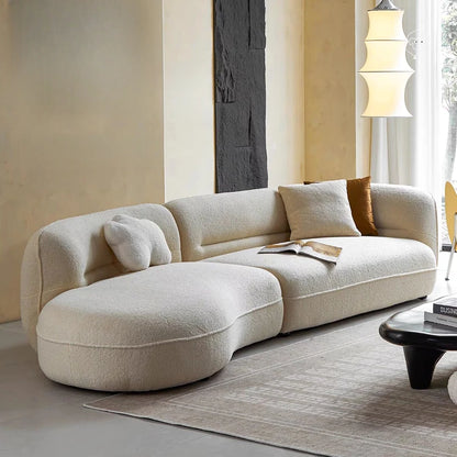 Interior Cream Style Modern Living Room Sofa Simple Designer Minimalist Relaxing Aesthetics Decor Muebles Lounge Suite Furniture