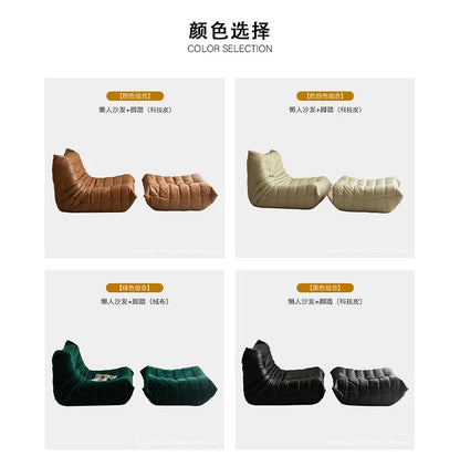 Caterpillar sofa togo modern living room balcony lounge lazy sofa available white lamb wool sofa