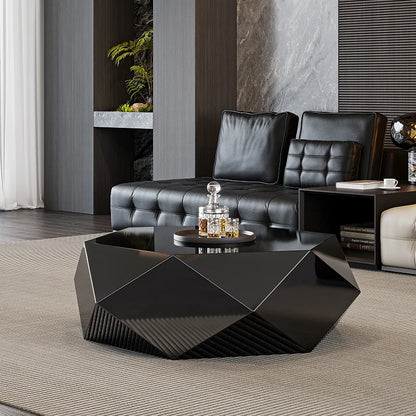 Minimalist diamond coffee table high-end small apartment hotel KTV special-shaped light luxury coffee table