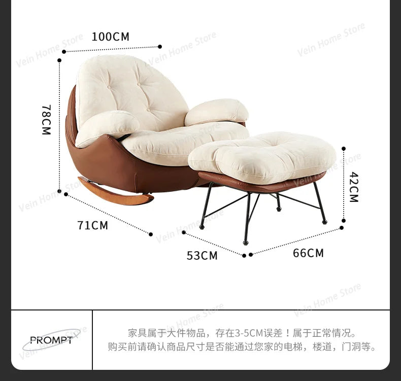 Rocking Lounge Living Room Chairs Gaming Mobile Reading Designer Chairs Luxury Bedroom Comfortable Fauteuil Salon Home Furniture