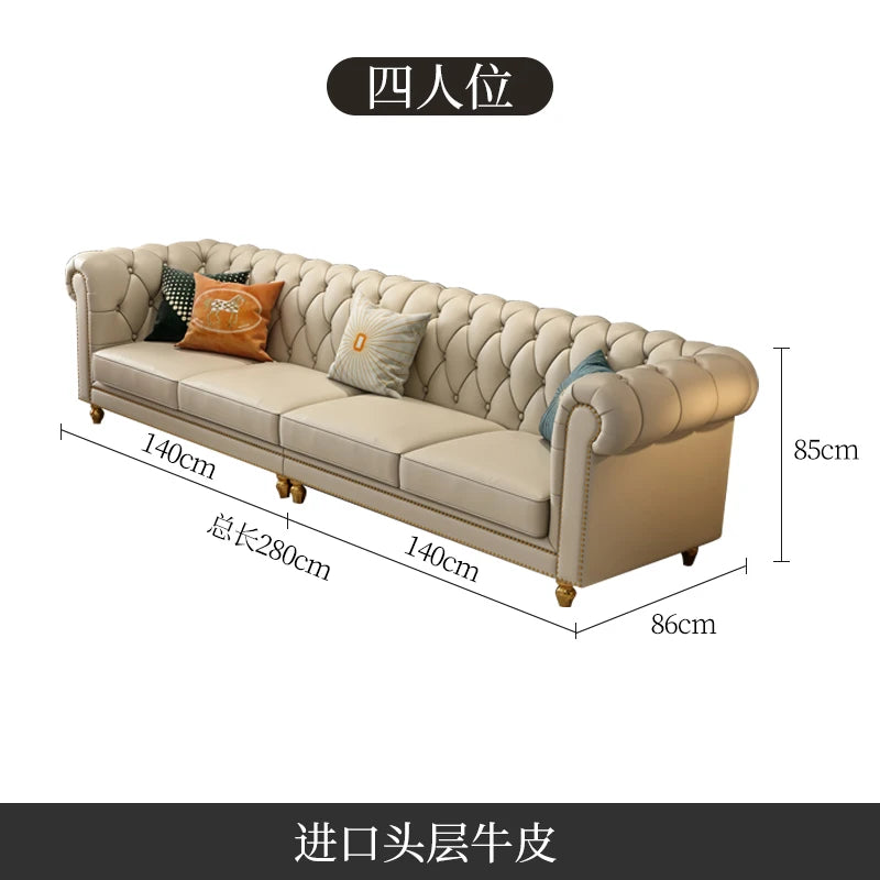 Nordic Modern Leather Sofas Luxury Sectional Single Loveseat Lounge Couch 3 Piece Designer Divano Soggiorno Furniture Home