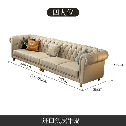 Nordic Modern Leather Sofas Luxury Sectional Single Loveseat Lounge Couch 3 Piece Designer Divano Soggiorno Furniture Home