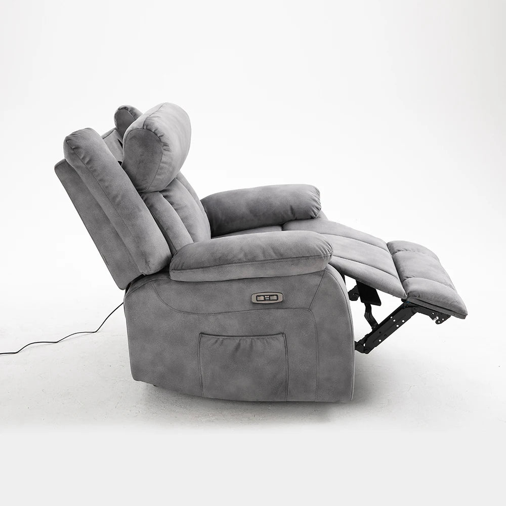 8 Point Massage With Adjustable Headrest Synthetic Leather Single Cinema Sofa Electric Recliner Sofa Chair